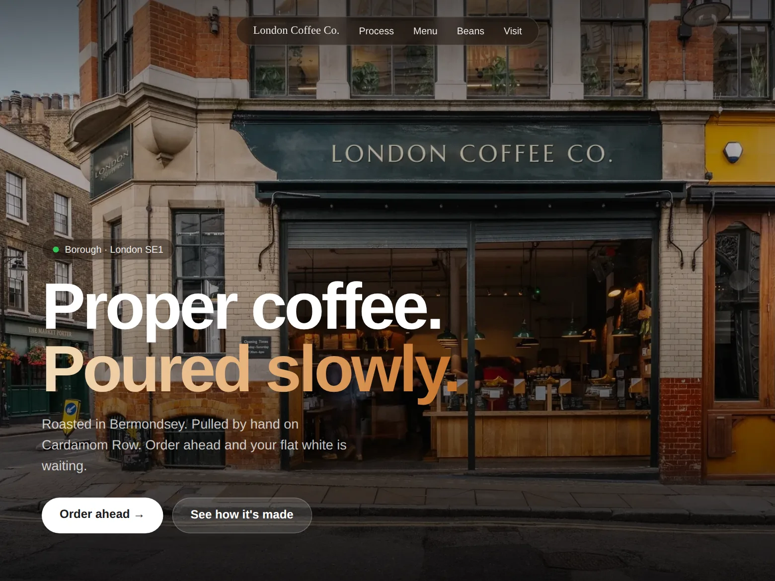 London Coffee Co. website